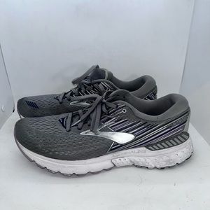Brooks Womens Adrenaline GTS 19 Running Shoes Gray 1202841B060 Lace Up 10.5.
